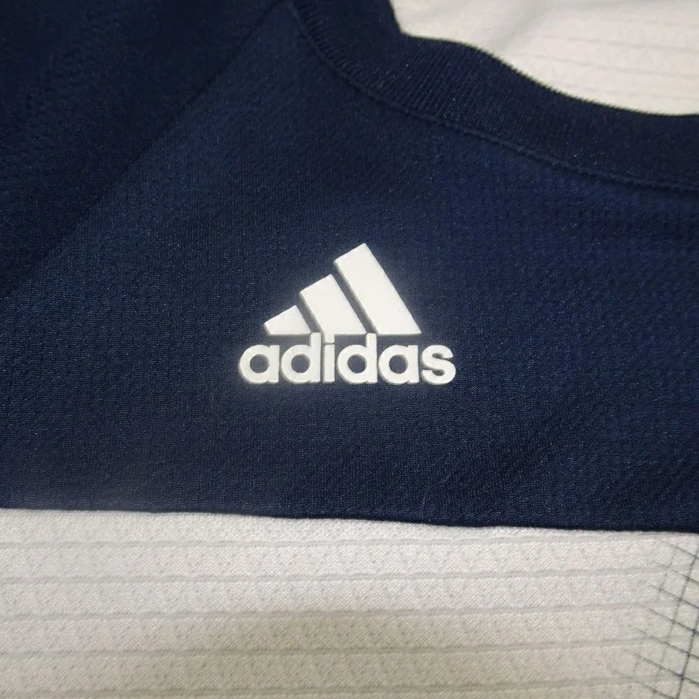 NCAA Adidas Climalite Notre Dame Blue Shirt Size Large